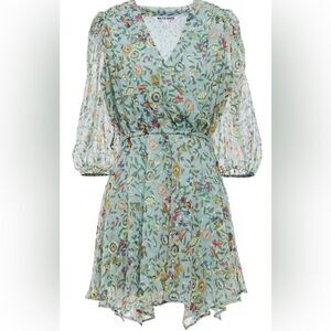 Walter Baker Women's Cyrus Wrap-Effect Floral Chiffon Mini Dress